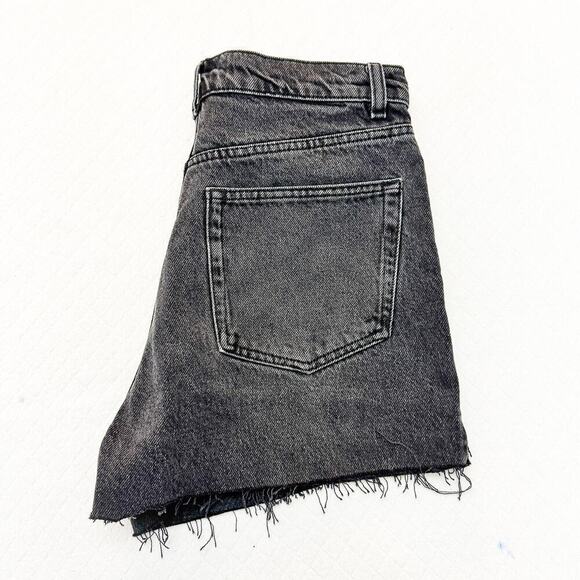 Reformation Jeans Charcoal Wash Denim Cutoff Shorts Zip Fly Siene Wash SIze 26 - Picture 6 of 6